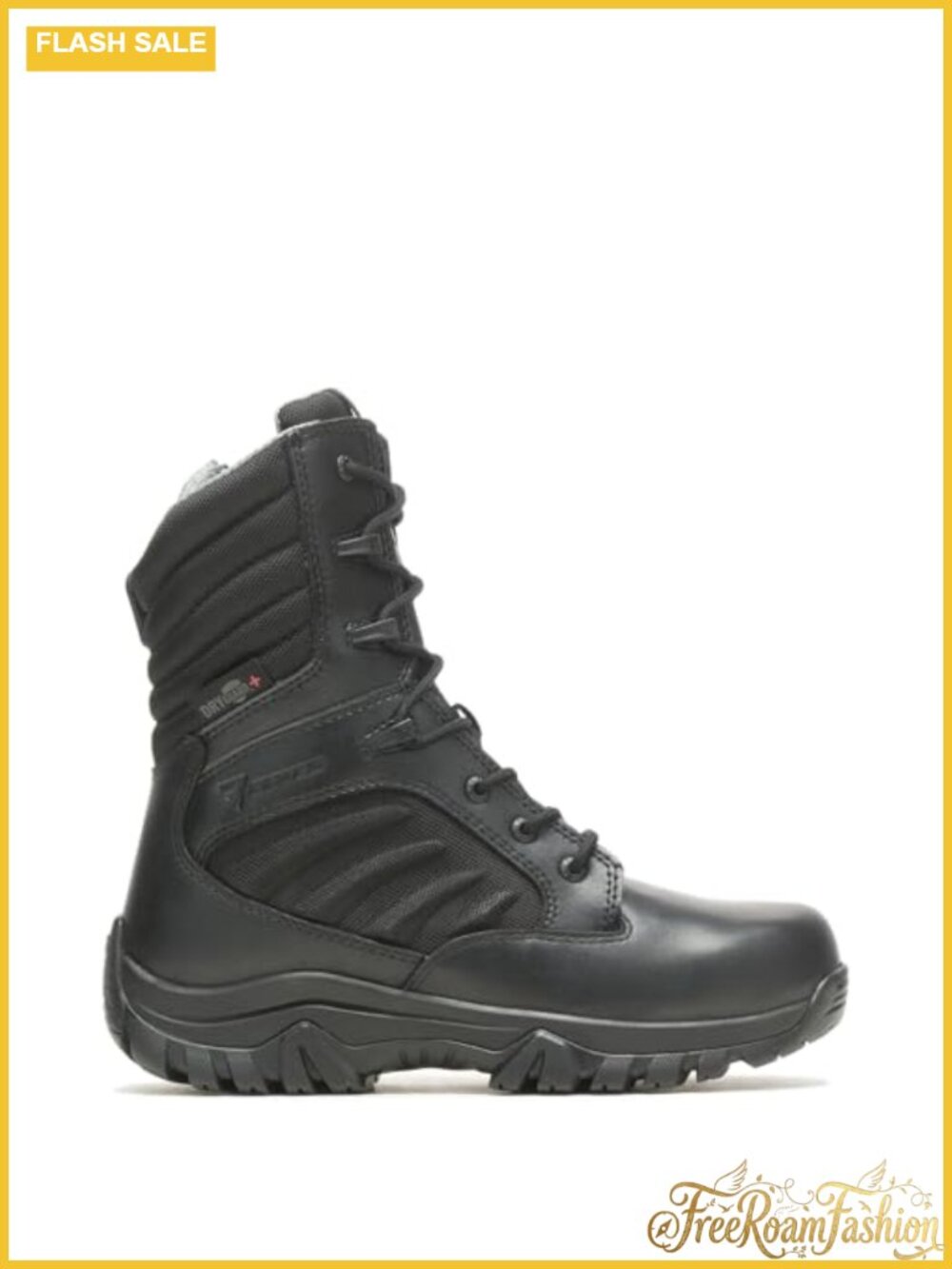 Bates GX X2 Tall Side Zip Dryguard+ Leather Rubber Military Tactical Boots